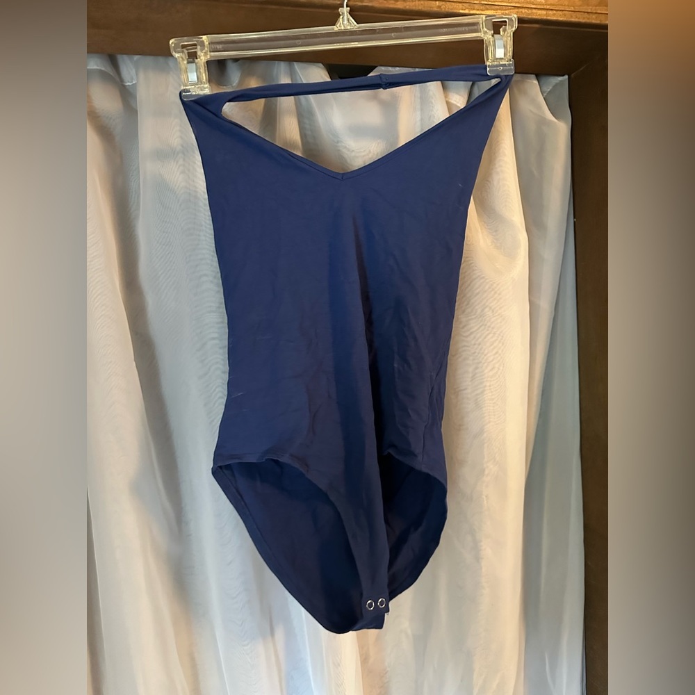 Dark Blue Halter Body Suite